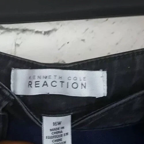Kenneth Cole Reaction | Skinny Stretch BlackBlue Jeans (Plus Size:16W) - Image 3 of 3