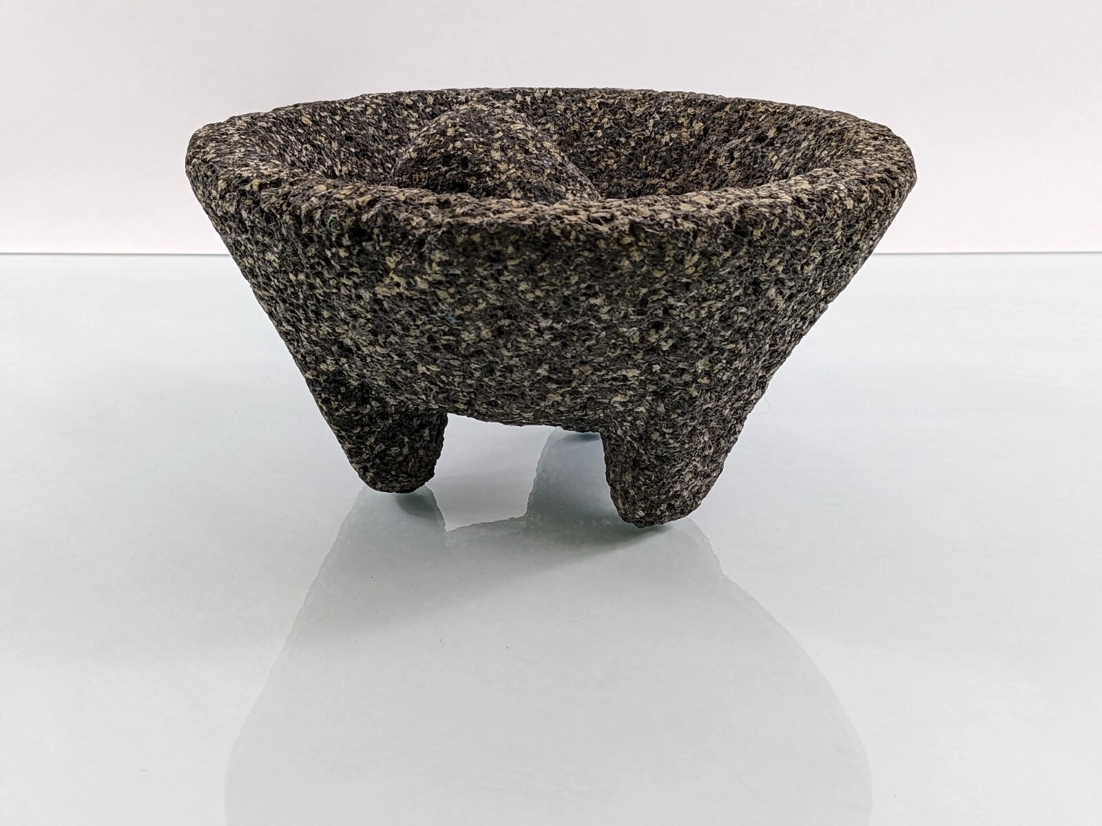 8 Inch Molcajete Mortar and Pestle, Mexican Handmade with Lava Stone