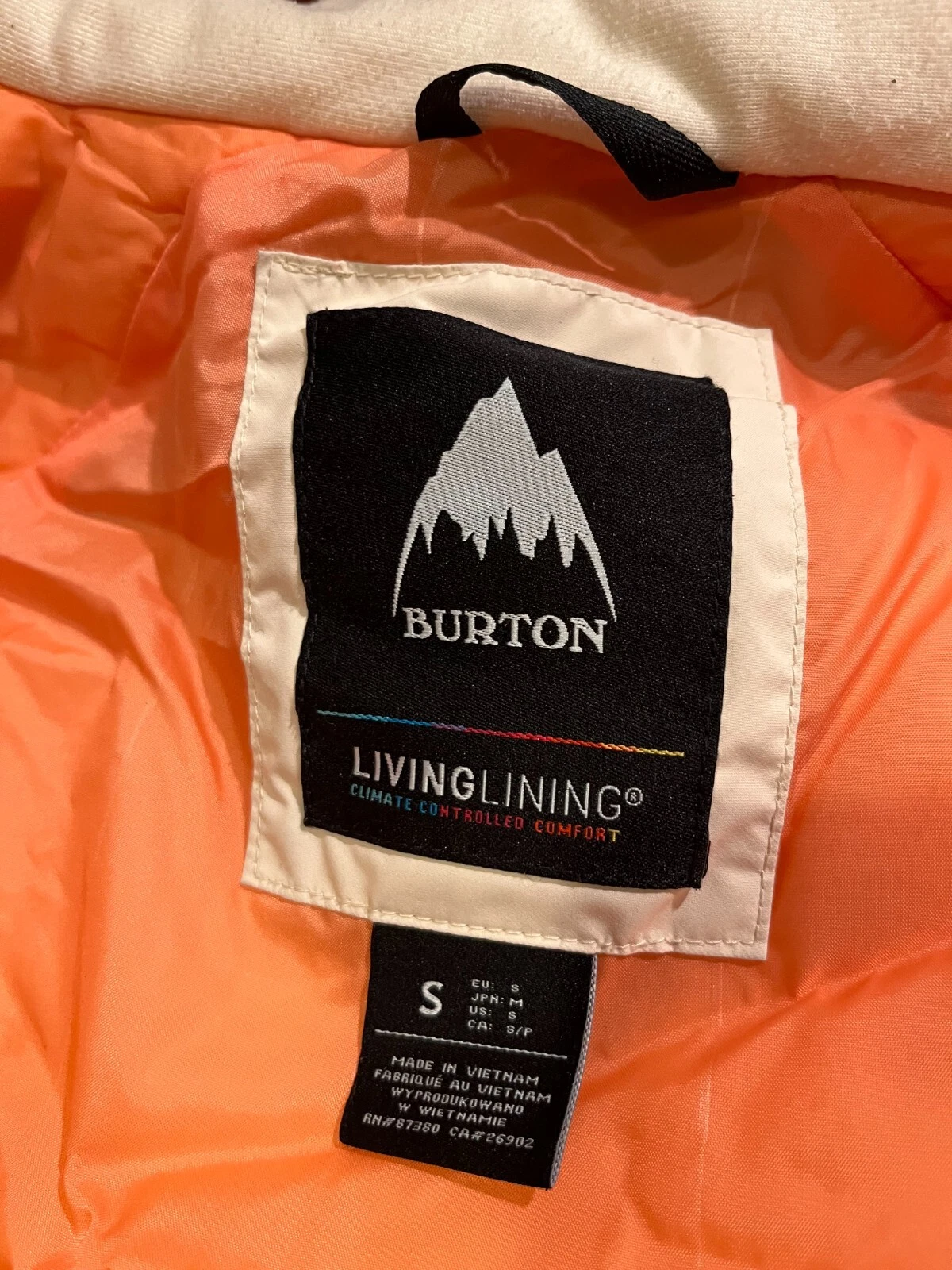 burton keelan camo living lining snowboard ski hooded jacket