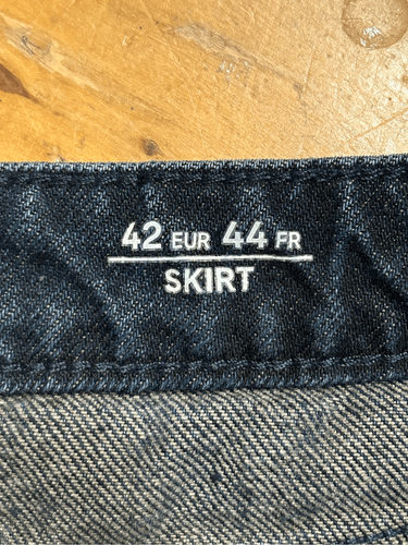 C&A plaid Jean skirt size 42EUR/medium ,6 US (4861)Read - Picture 7 of 8