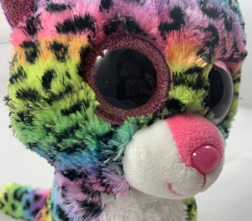 Ty Beanie Boos Dotty Regenbogen Leopard Glubschi Plüschtier Kuscheltier 22,5 cm - Bild 5 von 9