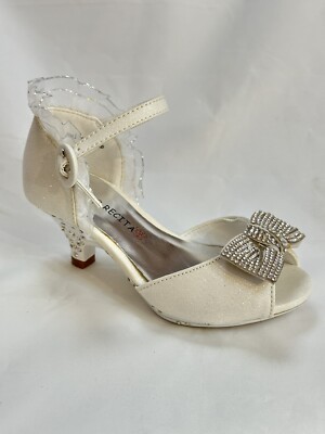 little girls high heel shoes white kids high heels childrens fancy party  heels