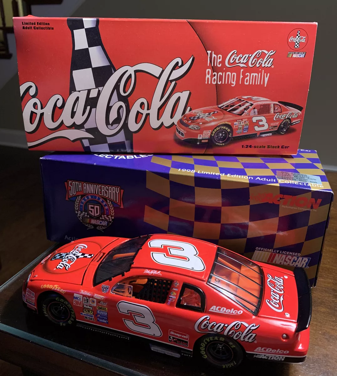 Dale Earnhardt #3 Coca Cola Diecast Stock Car 1998 Nascar Limited Ed 1:24 Scale