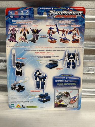 Transformers Armada Night Attack Mini-Con Team Broadside Fetch Scattor Original - Picture 2 of 4