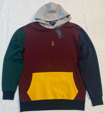 NWT-Polo Ralph Lauren Color Block Pullover Hoodie Sweatshirt Men Size-2XB- 148