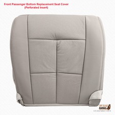 2007 -2014 Lincoln Naviagtor PASSENGER Bottom Perforated Leather Seat Cover Gray