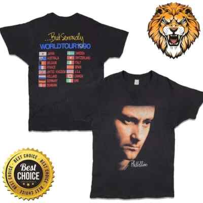 Phil Collins Vintage 90s But Seriously World Tour 1990 T-Shirt