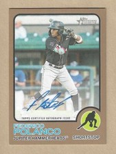 2022 Topps Heritage Minors #ROA-FP FEDERICO POLANCO Gold REAL ONE AUTO 10/25