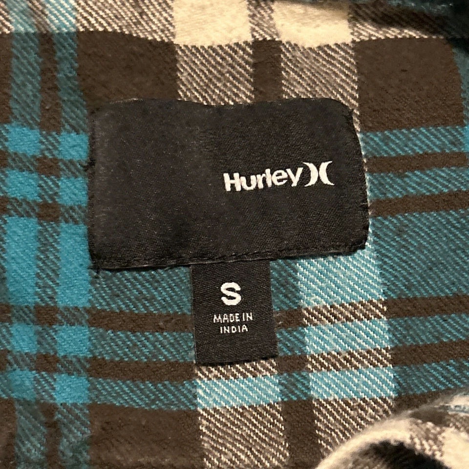 Hurley Flannel Shirt - Men’s Size S - Plaid Long Sleeve - Image 4 of 4