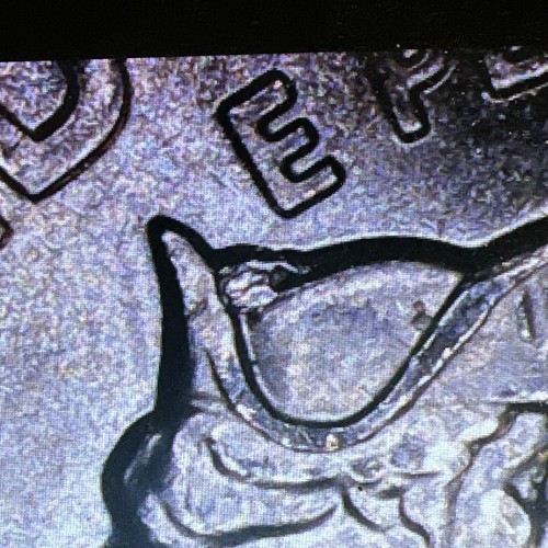 2021 P Durchquerung des Delaware-Viertels mit Crown Die Chip US neuwertig Fehler. - Bild 11 von 11