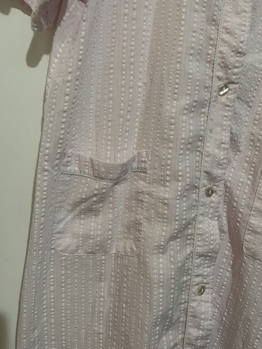 Givoni Size M Women’s Nightie Pink Sleepwear Short Sleeve Button Casual - Picture 7 of 12