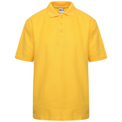 yellow school polo