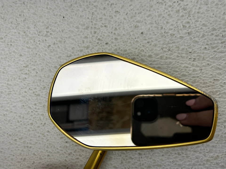 HARLEY TOURING ARLEN NESS MINI STOCKER RIGHT SIDE MIRROR GOLD - Image 2 of 4