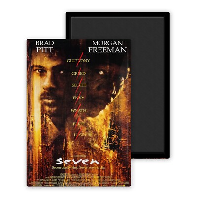 Seven Version 2 Filmplakat Kino-Magnet Kühlschrank 54x78mm
