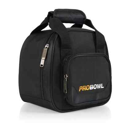 Bowlingtasche Pro Bowl Einballtasche Tote f. ein Bowlingball Spare Black ADD BAG