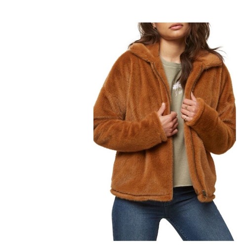 O'Niell Merina Faux Fur Jacket size XL Teddy Bear Soft  - Picture 5 of 11