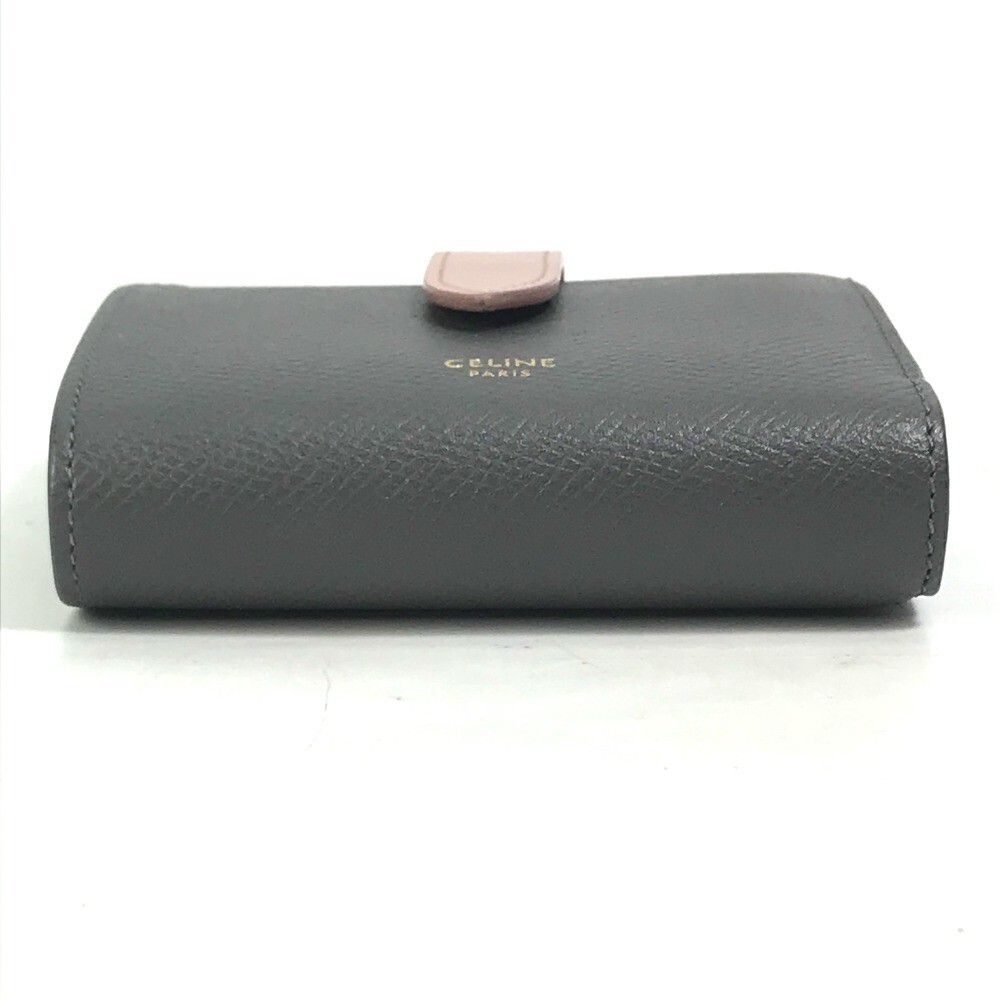 CELINE 10H263BRU.10GV Bicolor Small strap wallet Compact