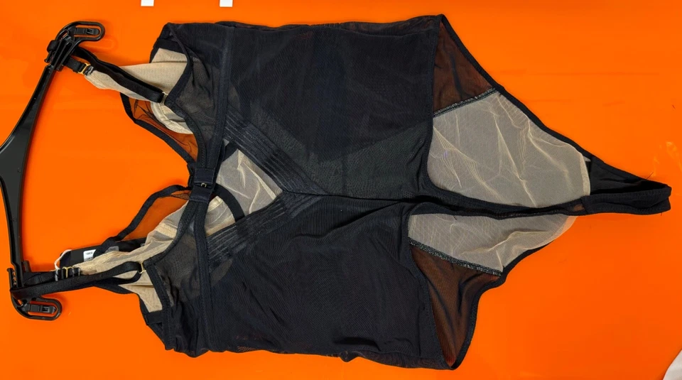 Cuerpo de inmersión a rayas transparentes Gossard, negro, varios tamaños, nuevo, PVP £50, b109 Foto 3 de 3