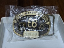 VINTAGE 1993 LIMITED EDITION TRACTOR IMPLEMENT SUPPLY CO TISCO 56 BELT BUCKLE