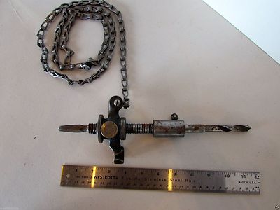 Vintage Fifield Bro s Augusta Maine Power Feed for Hand Drill Brace Made in USA
