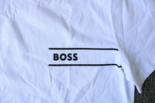 Hugo Boss Shirt T-Shirt Hemd Herren Weiß Gr S Organische Baumwolle Neu OV! - Bild 3 von 4