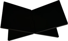 Acrylic Book Stand Holder Thick Open Book Display Stand Black, Thickness:8Mm 