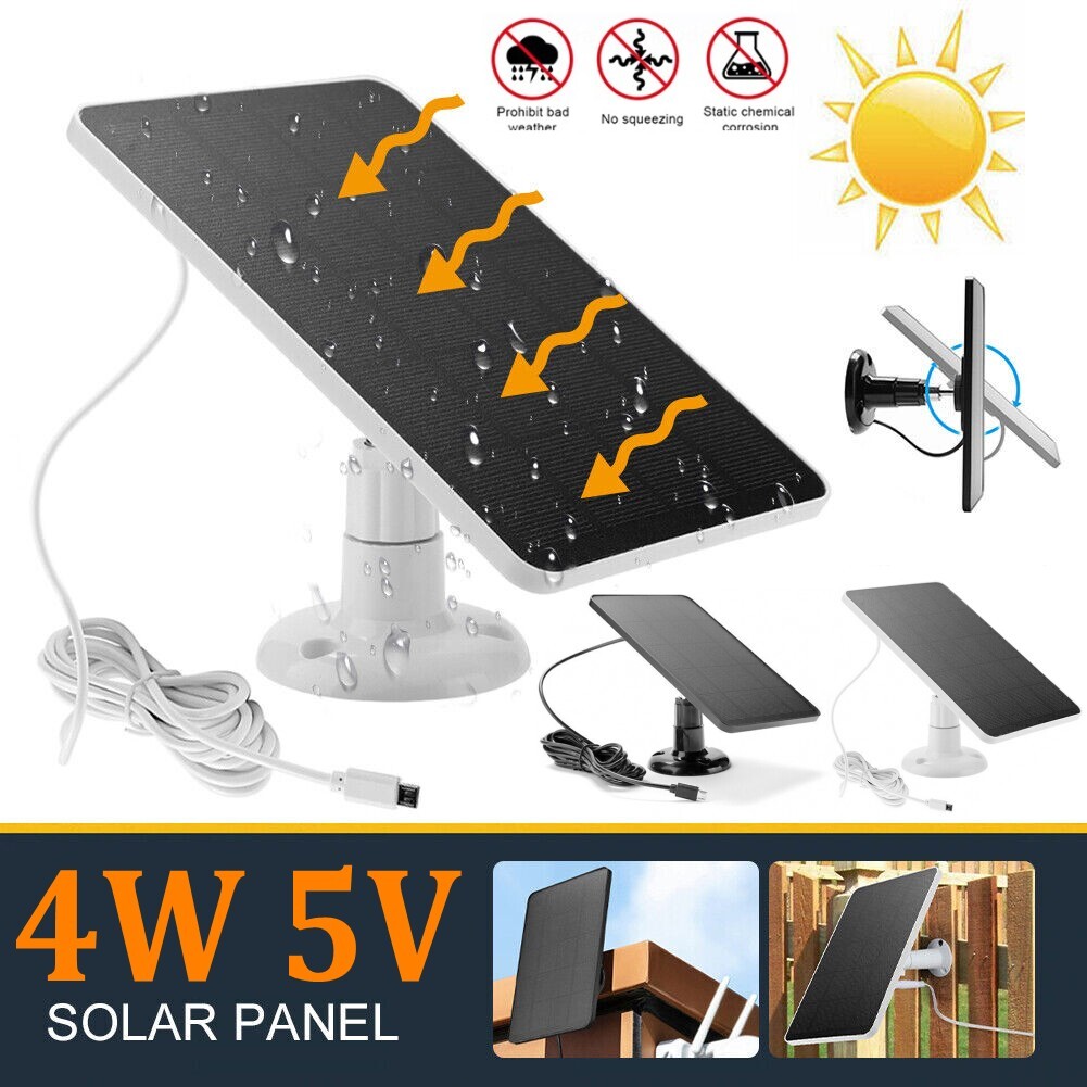 4W Solar Panel for Ring Spotlight Stick Up Camera Plus/Pro B