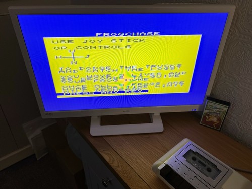 VIC 20 Artic Computing Frog Chase Cassette - Working -👽👾Retro Gift Idea👾👽 - Afbeelding 4 van 12