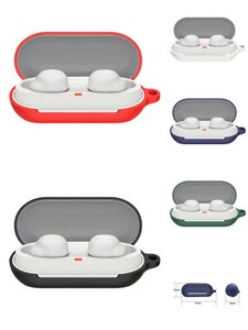 Shockproof Silicone Case Earbuds Pouch Cover With Carabiner for Sony WF-C700N