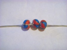FIMO CLAY BEADS FOR BRACELETS OR PENDANTS D9