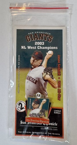 2003 SF Giants SF Chronicle NL West Champions #2 of #8 Limited Edition Pin - Picture 3 of 4