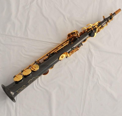 TaiShan Soprano Saxophone Black Nickel Sax High F# Italian pad - Picture 9 of 11