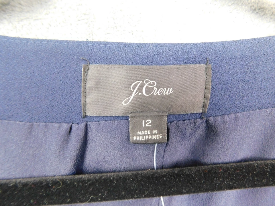 J.Crew платье женщин 12 темно-синий надежном 365 креп карьера H6292 V шеи офис новый - Изображение 4 из 4