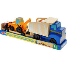 melissa and doug trailer and excavator