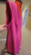 Plus Size Womans 22W Hot Pink Fit And Flare Larger Arm Opening Dress