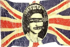 Sex Pistols Union Jack Official Postcard Punk