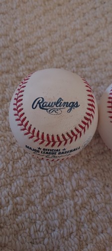 TWO SIGNATURE DEBUT ROOKIE SEASON FERNANDO TATIS JR SIGNED MLB BASEBALLS JSA - Picture 6 of 8