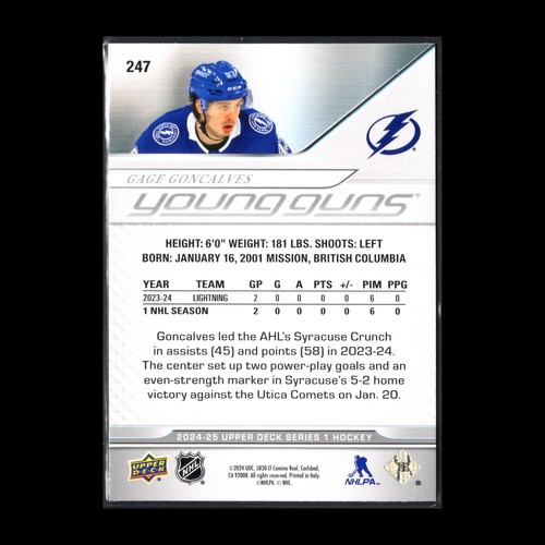 2024-25 Upper Deck Series 1, 2 and Extended YOUNG GUNS ~ YOU PICK from the list! - Picture 95 of 143