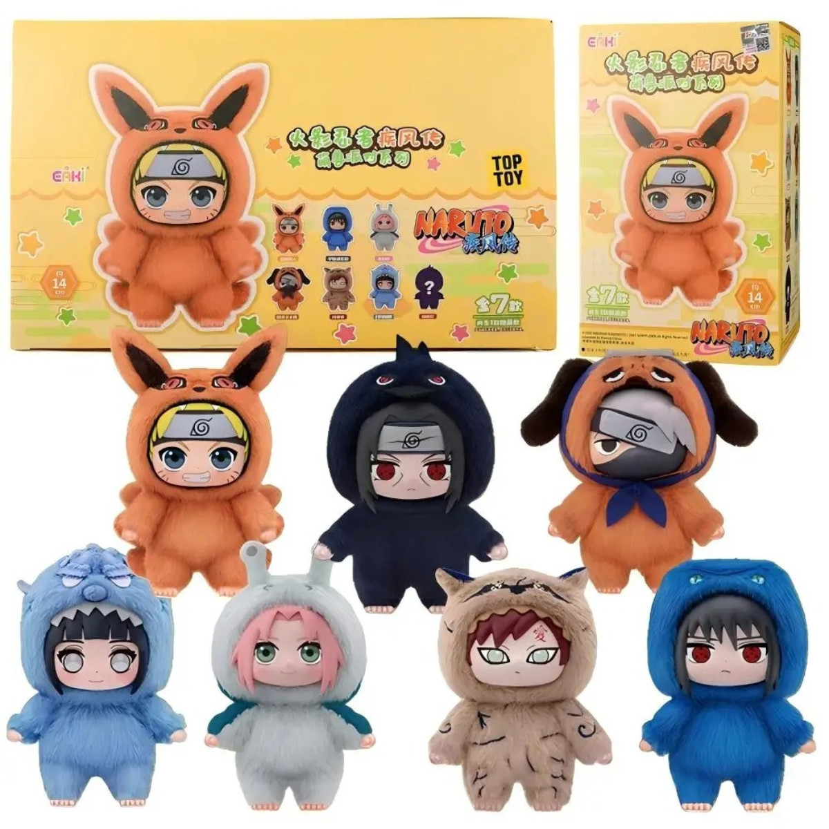 TOP TOY Naruto Beast Party Series Peluche Confirmado Caja Ciega Figura Regalo Nuevo con Etiquetas