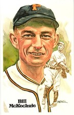 Bill McKechnie 1980 Perez-Steele Baseball Hall of Fame Limited Edition Postcard