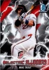 2026 Bowman Chrome #ES-25 Mike Trout Electric Sluggers Refractor LA Angels