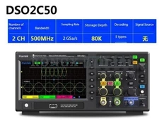 Hantek DSO2C50 2CH Digital Storage Oscilloscope Signal Generator 500Mhz 2GSa/s