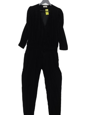 Ba&sh Damen Jumpsuit UK 10 schwarz Polyester mit Viskose Tapered Jumpsuit