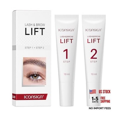 2-in-1 Lash Lift Kit Brow Lamination Perm Lotion & Setting Lotion(2*10ml Tube)
