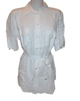 Damen Damenbluse Bluse Kurzarm Ecru Weiss Gerry Weber Leinenbluse Gr. 40 Neu