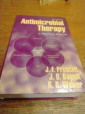 Antimicrobial Therapy in Veterinary Medicine Hardcover 2000 3rd Edition Prescott