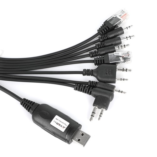 8 in1 USB Programming Cable Writing Cord For Motorola ICOM Kenwood Baofeng YAESU - Picture 5 of 7