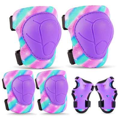 FIODAY Knee Pads for Kids Protective Gear Set Adjustable Kids Knee Pads and Elbo