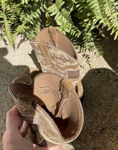 STIVALI PATRIOT ragazzo ARIAT taglia 1 giovani mimetici bandiera americana - Foto 5 di 6