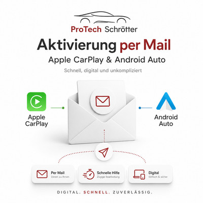   Freischaltung für APPLE CARPLAY & ANDROID AUTO bei VAG (MIB2) | Per Mail  
